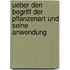 Ueber Den Begriff Der Pflanzenart Und Seine Anwendung
