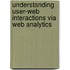 Understanding User-Web Interactions Via Web Analytics