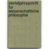 Vierteljahrsschrift Fur Wissenschaftliche Philosophie door Richerd Avenarius