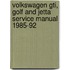 Volkswagen Gti, Golf And Jetta Service Manual 1985-92
