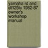 Yamaha Rd And Dt125lc 1982-87 Owner's Workshop Manual