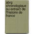 Abrg Chronologique Ou Extraict de L'Histoire de France