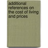 Additional References on the Cost of Living and Prices by Herman Henry Bernard Meyer