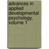 Advances in Applied Developmental Psychology, Volume 1 by Sigel