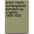 Anton Martin Schweigaards Barndom Og Ungdom, 1808-1835