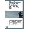 Classification. Literature, Subclasses Pn, Pr, Ps, Pz. door Edwin Wiley