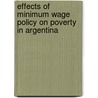 Effects of Minimum Wage Policy on Poverty in Argentina door Stefan Legge