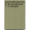Grammatikunterricht in der Grundschule 1.-4. Schuljahr by Horst Bartnitzky