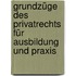 Grundzüge des Privatrechts für Ausbildung und Praxis