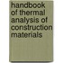Handbook of Thermal Analysis of Construction Materials
