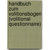 Handbuch zum Volitionsbogen (Volitional Questionnaire) door Carmen Gloria de las Heras