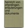 Heinrich von Ofterdingen. Erläuterungen und Dokumente door Novalis