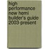 High Performance New Hemi Builder's Guide 2003-Present