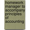 Homework Manager to Accompany Principles of Accounting door Robert Libby
