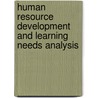 Human Resource Development And Learning Needs Analysis door The Cipd