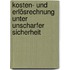 Kosten- und Erlösrechnung unter unscharfer Sicherheit