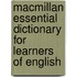 Macmillan Essential Dictionary For Learners Of English