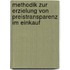 Methodik zur Erzielung von Preistransparenz im Einkauf