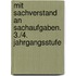 Mit Sachverstand an Sachaufgaben. 3./4. Jahrgangsstufe