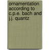 Ornamentation According To C.P.E. Bach And J.J. Quantz by Kris Palmer