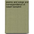 Poems And Songs And Correspondence Of Robert Tannahill