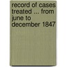 Record of Cases Treated ... from June to December 1847 door Calcutta Mesmeric Hosp