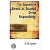 The Atonement Viewed As Assumed Divine Responsibility. door G.W. Samson