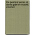 The Poetical Works Of Dante Gabriel Rossetti, Volume I