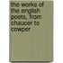 The Works Of The English Poets, From Chaucer To Cowper
