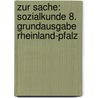 Zur Sache: Sozialkunde 8. Grundausgabe Rheinland-Pfalz door Onbekend