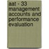 Aat - 33 Management Accounts And Performance Evaluation