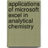 Applications of Microsoft Excel in Analytical Chemistry