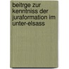 Beitrge Zur Kenntniss Der Juraformation Im Unter-Elsass door Carl Richard Lepsius