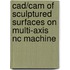 Cad/cam Of Sculptured Surfaces On Multi-axis Nc Machine