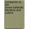 Companion To Old Norse-Icelandic Literature And Culture door Rory McTurk
