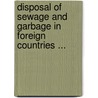 Disposal Of Sewage And Garbage In Foreign Countries ... door United States.