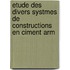 Etude Des Divers Systmes de Constructions En Ciment Arm