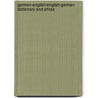German-English/English-German Dictionary And Phras door Michael Jelden