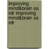 Improving Mind&brain Sa Rdr Improving Mind&brain Sa Rdr