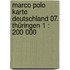 Marco Polo Karte Deutschland 07. Thüringen 1 : 200 000