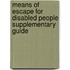 Means Of Escape For Disabled People Supplementary Guide