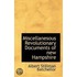 Miscellanesous Revolutionary Documents Of New Hampshire