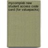 Mycomplab New Student Access Code Card (For Valuepacks) door Richard Pearson Education