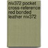 Niv372 Pocket Cross-Reference Red Bonded Leather Niv372