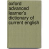 Oxford Advanced Learner's Dictionary Of Current English door Sally Wehmeier