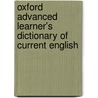 Oxford Advanced Learner's Dictionary Of Current English door Sally Wehmeier