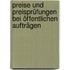 Preise und Preisprüfungen bei öffentlichen Aufträgen