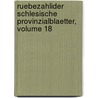 Ruebezahlider Schlesische Provinzialblaetter, Volume 18 by Unknown