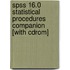 Spss 16.0 Statistical Procedures Companion [with Cdrom]