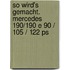 So Wird's Gemacht. Mercedes 190/190 E 90 / 105 / 122 Ps